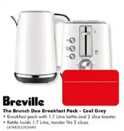 The Good Guys Breville The Brunch Duo Breakfast Pack - Cool Grey offer