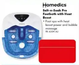 The Good Guys Homedics Salt-n-Soak Pro Footbath with Heat Boost offer