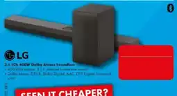 The Good Guys LG 3.1.1Ch 400W Dolby Atmos Soundbar offer