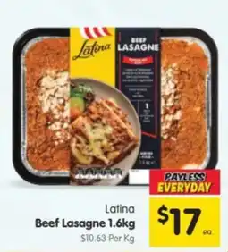 Spar Latina Beef Lasagne offer