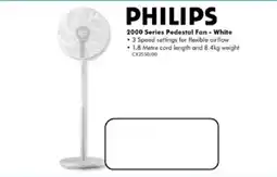 The Good Guys Philips 2000 Series Pedestal Fan - White offer