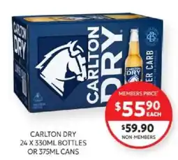 Harry Brown Carlton Dry offer