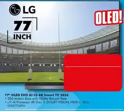 The Good Guys LG 77" OLED EVO AI C6 4K Smart TV 2026 offer