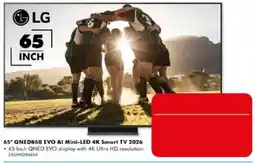 The Good Guys LG 65" QNED86B EVO AI Mini-LED 4K Smart TV 2026 offer
