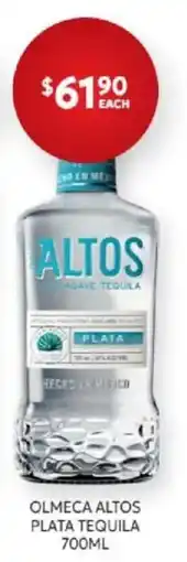 Harry Brown OlmeCa Altos Plata Tequila offer