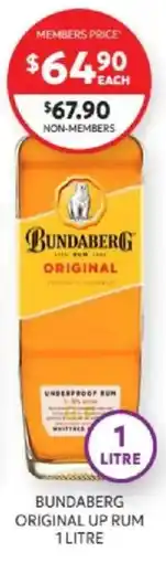 Harry Brown Bundaberg Original Up Rum offer