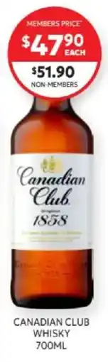 Harry Brown Canadian Club Whisky offer