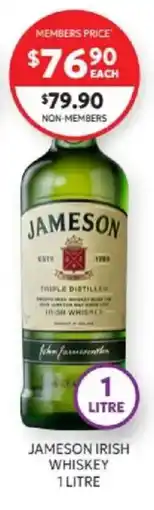 Harry Brown Jameson Irish Whiskey offer
