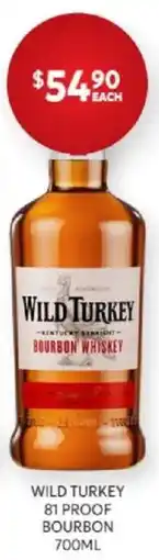 Harry Brown Wild Turkey 81 Proof Bourbon offer