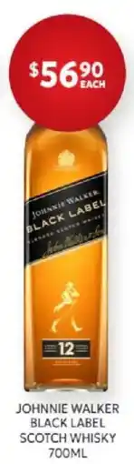 Harry Brown Johnnie Walker Black Label Scotch Whisky offer