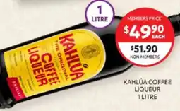 Harry Brown Kahlúa Coffee Liqueur offer