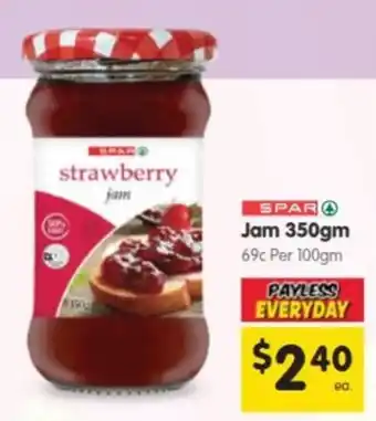 SPAR strawberry jam