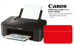 The Good Guys Canon PIXMA Home Inkjet 3-in-1 Printer TS3660 offer