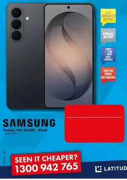 The Good Guys Samsung Galaxy S26 256GB - Black offer