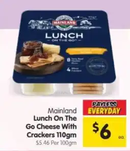 Spar Mainland Lunch On The Go Cheese With Crackers offer