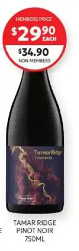 Harry Brown Tamar Ridge Pinot Noir offer