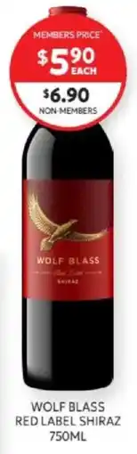 Harry Brown Wolf Blass Red Label Shiraz offer