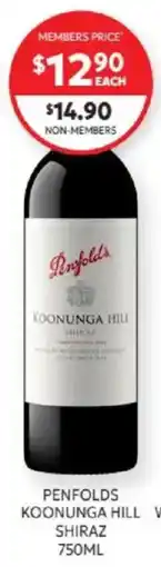 Harry Brown Penfolds Koonunga Hill Shiraz offer
