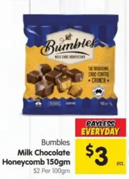Spar Bumbles Milk Chocolate Honeycomb offer