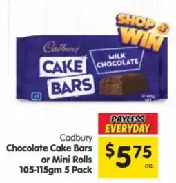 Spar Cadbury Chocolate Cake Bars offer