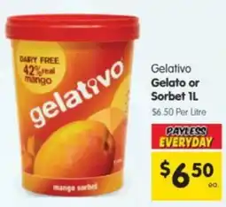 Spar Gelativo mango sorbet offer