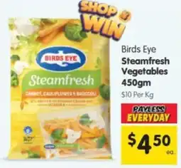 Spar Birds Eye Steamfresh Vegetables offer
