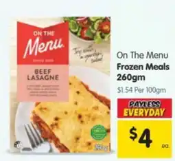 Spar On The Menu Beef Lasagne offer