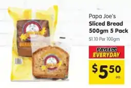 Spar Papa Joe's Sliced Bread offer