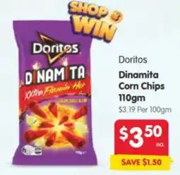 Spar Doritos Dinamita Corn Chips offer