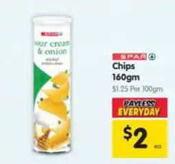Spar Sour cream & onion stacked potato chips offer