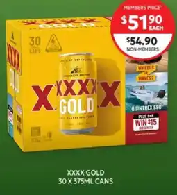 Harry Brown XXXX Gold offer