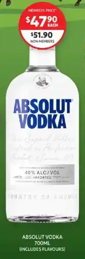 Harry Brown Absolut Vodka offer