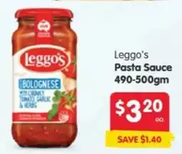 Spar Leggo's Pasta Sauce offer