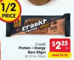 Spar Crankt Protein + Energy Bars offer