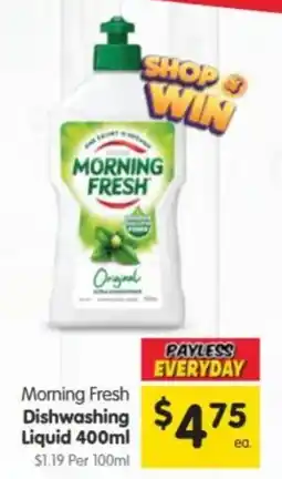 Spar Morning Fresh Dishwashing Liquid offer