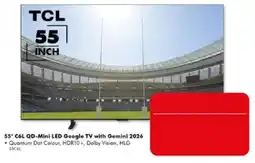 The Good Guys TCL 55" C6L QD-Mini LED Google TV with Gemini 2026 offer