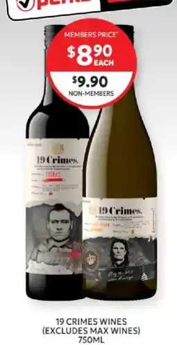 Harry Brown 19 Crimes Wines offer