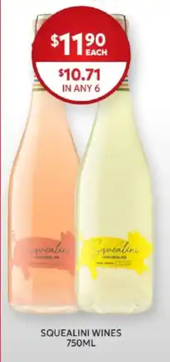 Harry Brown Squealini Wines offer
