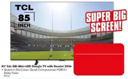 The Good Guys TCL 85 inch C6L QD-Mini-LED Google TV with Gemini 2026 offer