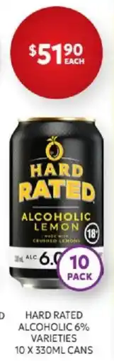 Harry Brown Hard Rated Alcoholic Lemon offer