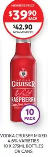 Harry Brown Vodka Cruiser Mixed Varieties offer