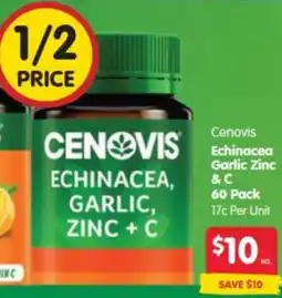 Spar Cenovis Echinacea, Garlic Zinc & C offer