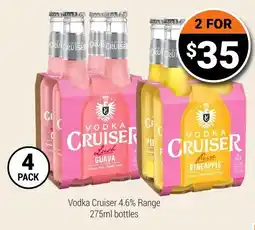 Super Cellars Vodka Cruiser offer