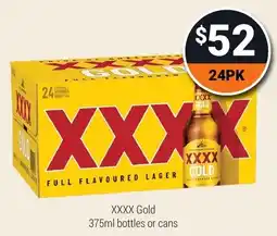 Super Cellars XXXX Gold offer
