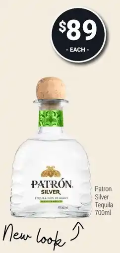 Super Cellars Patron Silver Tequila offer