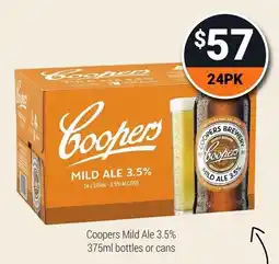 Super Cellars Coopers Mild Ale 3.5% offer