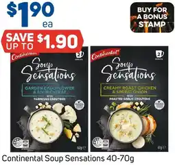 Foodland Continental Soup Sensations offer