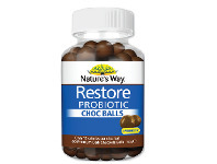Nature’s Way Restore Probiotic Choc Balls 60 Pack
