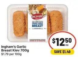 IGA Ingham's Garlic Breast Kiev offer