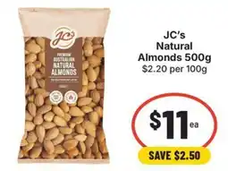 IGA JC's Natural Almonds offer